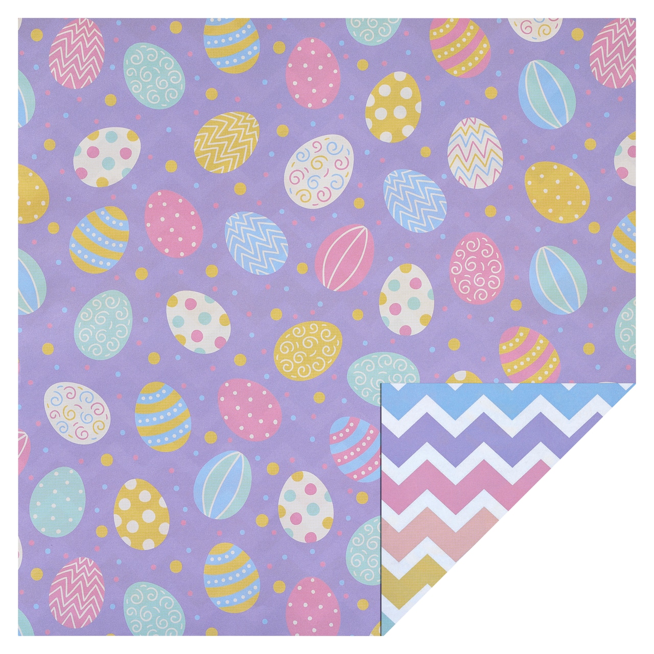 48 Pack: Easter Eggs Double-Sided Cardstock Paper by Recollections™, 12" x 12"